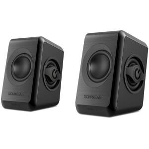 SONICGEAR QUATRO 2 USB POWERED QUAD BASS 2.0 SPEAKERS BLACK COOL GREY
