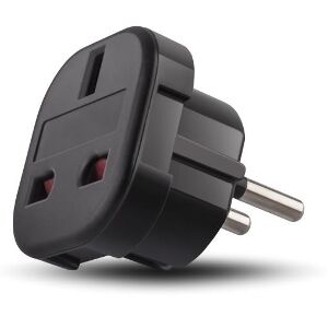 FOREVER TRAVEL ADAPTER EU/UK BLACK ΡΕΥΜΑΤΟΣ