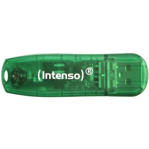 INTENSO 3502460 RAINBOW LINE 8GB USB2.0 FLASH MEMORY GREEN