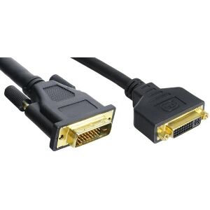 INLINE DVI-D EXTENSION DIGITAL CABLE M/F DUAL LINK 2M