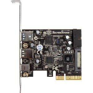 SILVERSTONE SST-ECU05, 1X USB3.1 TYP-C + 2X USB3.0 + 2X INTERNAL USB3.0 PCIE CARD