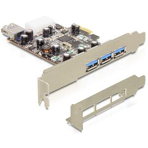 DELOCK 89281 3 X EXTERNAL + 1 X INTERNAL USB 3.0 PCI EXPRESS CARD