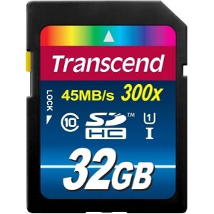 TRANSCEND TS32GSDU1 32GB SDHC CLASS 10 UHS-I 300X PREMIUM