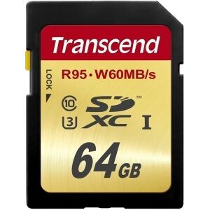 TRANSCEND TS64GSDU3 64GB SDXC CLASS 10 UHS-I U3 ULTIMATE