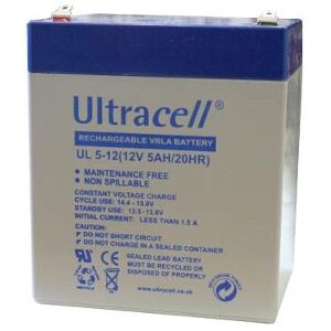 ULTRACELL UL5-12 12V 5AH REPLACEMENT BATTERY