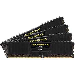 CORSAIR CMK16GX4M4A2666C16 VENGEANCE LPX 16GB (4X4GB) DDR4 2666MHZ QUAD CHANNEL KIT