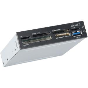 AKASA AK-ICR-14 6-PORT USB3.0 SUPERSPEED MEMORY CARD READER 3.5'' BLACK/WHITE
