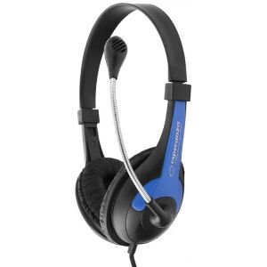 ESPERANZA EH158B STEREO HEADPHONES WITH MICROPHONE ROOSTER BLUE