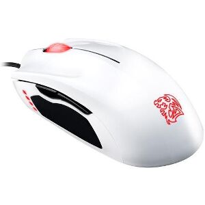 THERMALTAKE TT ESPORTS GAMING MOUSE - SAPHIRA WHITE 3500DPI LASER RUBBER COATING