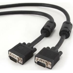 CABLEXPERT CC-PPVGA-6B PREMIUM VGA HD15M/HD15M DUAL-SHIELDED WITH 2 FERRITE CORES 1.8M BLACK