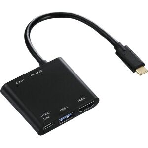 HAMA 135729 4-IN-1 USB-C MULTIPORT ADAPTER FOR 2X USB 3.1, HDMI AND USB-C (DATA)