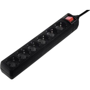 HAMA 137266 ΠΟΛΥΠΡΙΖΟ 6 ΘΕΣΕΩΝ ΜΕ ΔΙΑΚΟΠΤΗ ΚΑΙ ΠΑΙΔΙΚΗ ΠΡΟΣΤΑΣΙΑ 5M BLACK