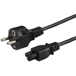 SAVIO CL-81 POWER CABLE CLOVER FOR LAPTOPS 1.8M BLACK