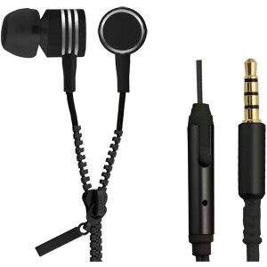 ESPERANZA EH161K STEREO EAPRHONES WITH MICROPHONE ZIPPER BLACK