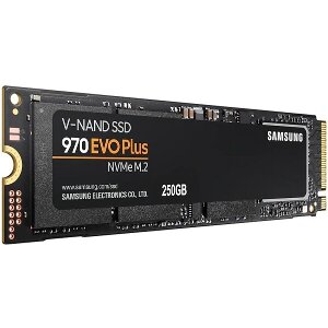 SSD SAMSUNG MZ-V7S250BW 970 EVO PLUS 250GB V-NAND NVME PCIE GEN 3.0 X4 M.2 2280