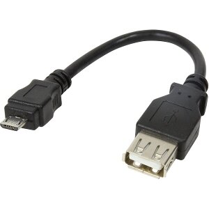 LOGILINK AU0030 USB 2.0 ADAPTER CABLE MICRO B MALE TO USB A FEMALE 6CM BLACK