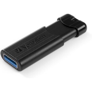 VERBATIM 49319 PINSTRIPE 128GB USB 3.0 DRIVE BLACK