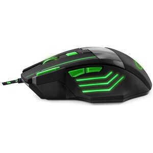 ESPERANZA EGM201G WIRED MOUSE FOR GAMERS 7D OPTICAL USB MX201 WOLF GREEN