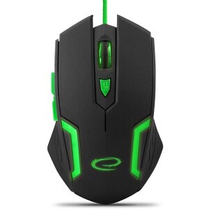 ESPERANZA EGM205G WIRED MOUSE FOR GAMERS 6D OPTICAL USB MX205 FIGHTER GREEN