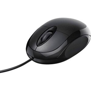 HAMA 182600 MC-100 OPTICAL 3-BUTTON MOUSE, CABLED, BLACK