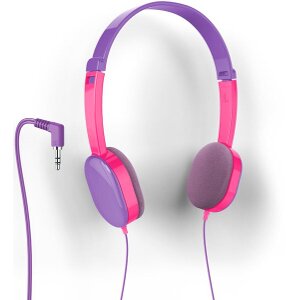 HAMA 177014 KIDS ON-EAR STEREO HEADPHONES PURPLE/PINK