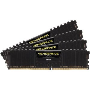 RAM CORSAIR CMK128GX4M4A2666C16 VENGEANCE LPX BLACK 128GB (4X32GB) DDR4 2666MHZ QUAD KIT