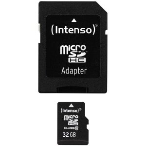 INTENSO 3413480 MICRO SDHC 32GB CLASS 10 WITH ADAPTER