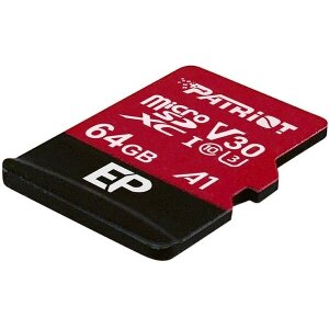 PATRIOT PEF64GEP31MCX EP SERIES 64GB MICRO SDXC V30 A1 CLASS 10 WITH SD ADAPTER