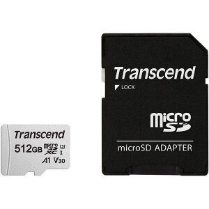 TRANSCEND 300S TS512GUSD300S-A 512GB MICRO SDXC UHS-I U3 V30 A1 CLASS 10 WITH ADAPTER