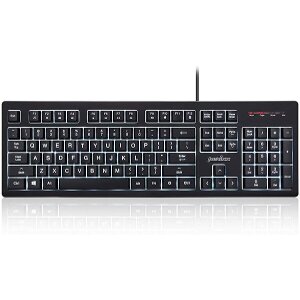 PERIXX PERIBOARD-329 WIRED BACKLIT HIGH SCISSOR USB KEYBOARD