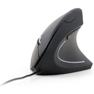 GEMBIRD MUS-ERGO-01 ERGONOMIC 6-BUTTON OPTICAL MOUSE BLACK