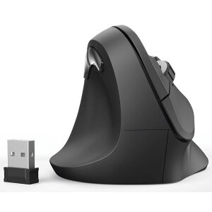 HAMA 182697 EMW-500L VERTICAL ERGONOMIC LEFT-HANDED WIRELESS MOUSE 6 BUTTONS BLACK