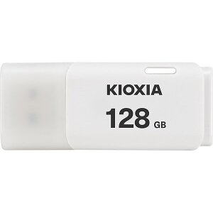 KIOXIA TRANSMEMORY HAYABUSA U202 128GB USB2.0 FLASH DRIVE WHITE