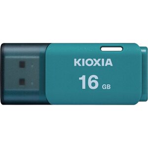 KIOXIA TRANSMEMORY HAYABUSA U202 16GB USB2.0 FLASH DRIVE AQUA
