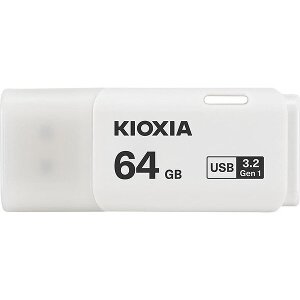 KIOXIA TRANSMEMORY HAYABUSA U301 64GB USB3.0 FLASH DRIVE WHITE