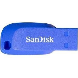 SANDISK CRUZER BLADE 64GB USB 2.0 FLASH DRIVE BLUE SDCZ50C-064G-B35BE