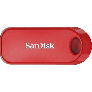 SANDISK CRUZER SNAP 32GB USB 2.0 FLASH DRIVE RED SDCZ62-032G-G35R