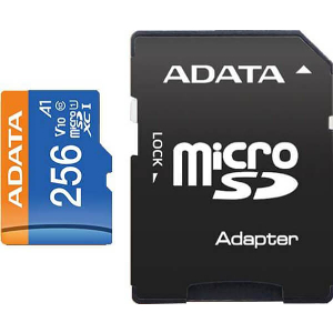 ADATA PREMIER MICRO SDXC 256GB UHS-I V10 CLASS 10 RETAIL WITH ADAPTER