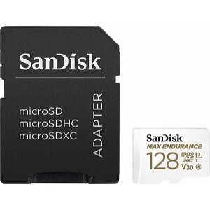 SANDISK SDSQQVR-128G-GN6IA MAX ENDURANCE 128GB MICRO SDXC U3 V3 WITH SD ADAPTER