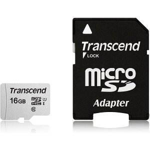 TRANSCEND 300S TS16GUSD300S-A 16GB MICRO SDHC UHS-I U3 V30 A1 CLASS 10 WITH ADAPTER
