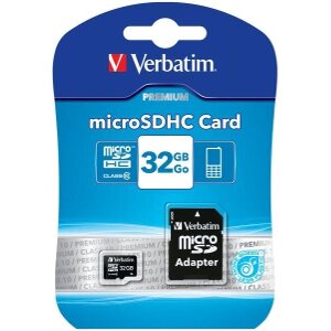 VERBATIM 44083 MICRO SDHC 32GB CLASS 10 WITH ADAPTER