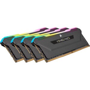 RAM CORSAIR CMH64GX4M4D3600C18 VENGEANCE RGB PRO SL BLACK 64GB (4X16GB) DDR4 3600MHZ QUAD KIT