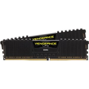 RAM CORSAIR CMK64GX4M2A2400C16 VENGEANCE LPX BLACK 64GB (2X32GB) DDR4 2400MHZ DUAL KIT