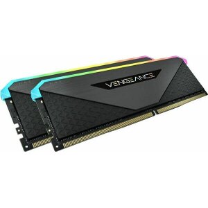 RAM CORSAIR CMN64GX4M2Z3600C18 VENGEANCE RGB RT BLACK 64GB (2X32GB) DDR4 3600MHZ DUAL KIT