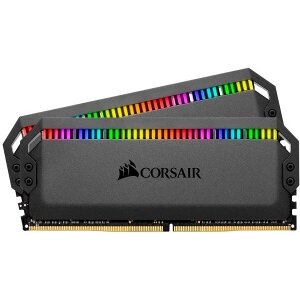 RAM CORSAIR CMT16GX4M2E3200C16 DOMINATOR PLATINUM RGB BLACK 16GB (2X8GB) DDR4 3200MHZ DUAL KIT