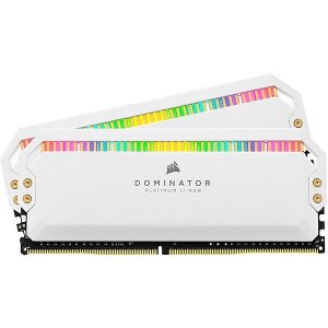RAM CORSAIR CMT32GX4M2E3200C16W DOMINATOR PLATINUM RGB WHITE 32GB (2X16GB) DDR4 3200MHZ DUAL KIT