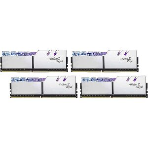 RAM G.SKILL F4-3200C16Q-128GTRS 128GB (4X32GB) DDR4 3200MHZ TRIDENT Z ROYAL SILVER RGB QUAD KIT