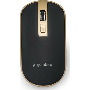 GEMBIRD MUSW-4B-06-BG WIRELESS OPTICAL MOUSE BLACK-GOLD