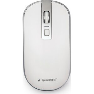 GEMBIRD MUSW-4B-06-WS WIRELESS OPTICAL MOUSE WHITE-SILVER