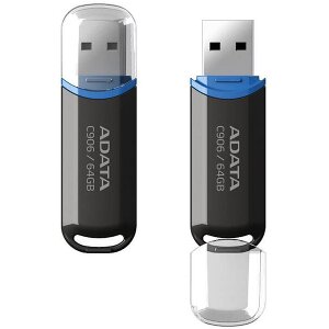 ADATA AC906-64G-RBK CLASSIC C906 64GB USB2.0 FLASH DRIVE BLACK